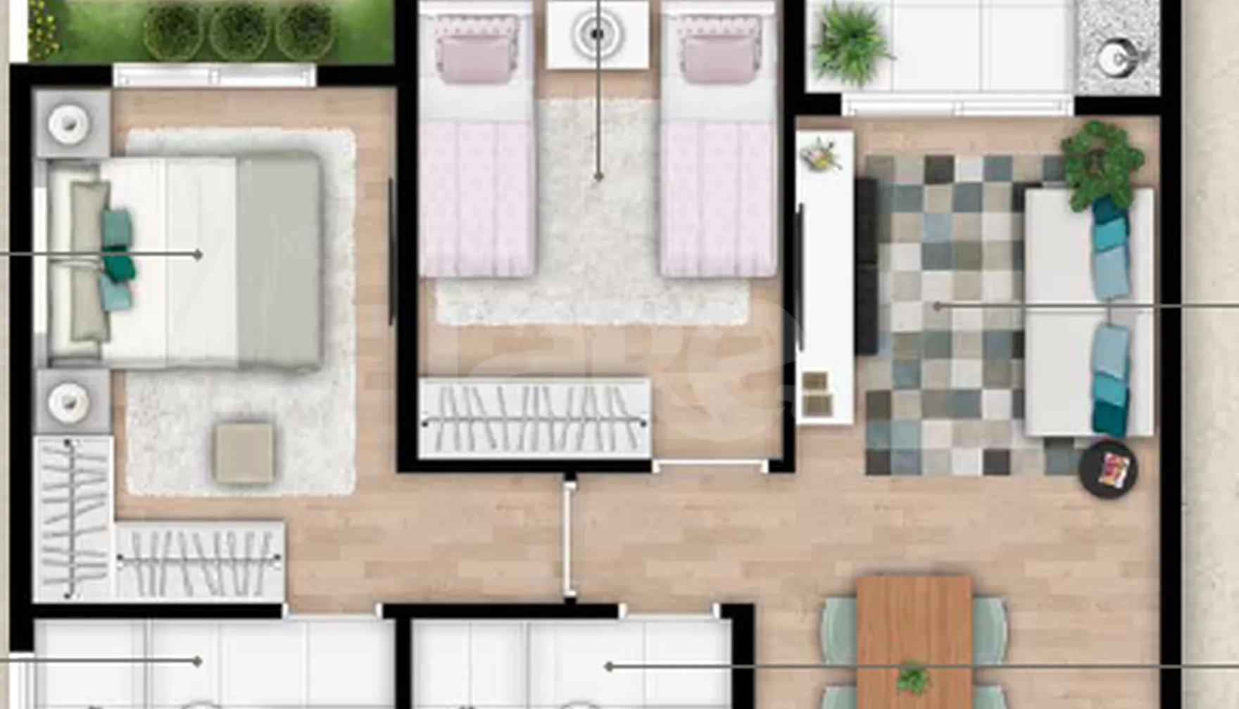 Planta — Garden 72,29 m²
