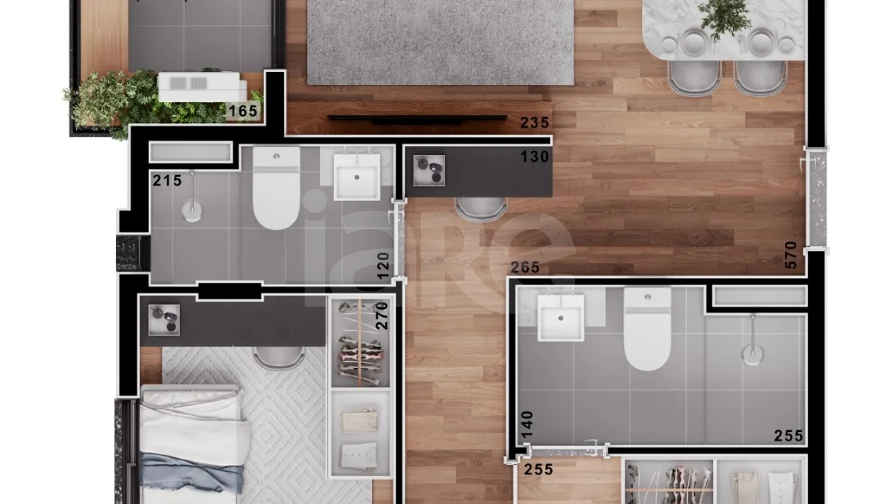 Planta — Garden 99,33 m²