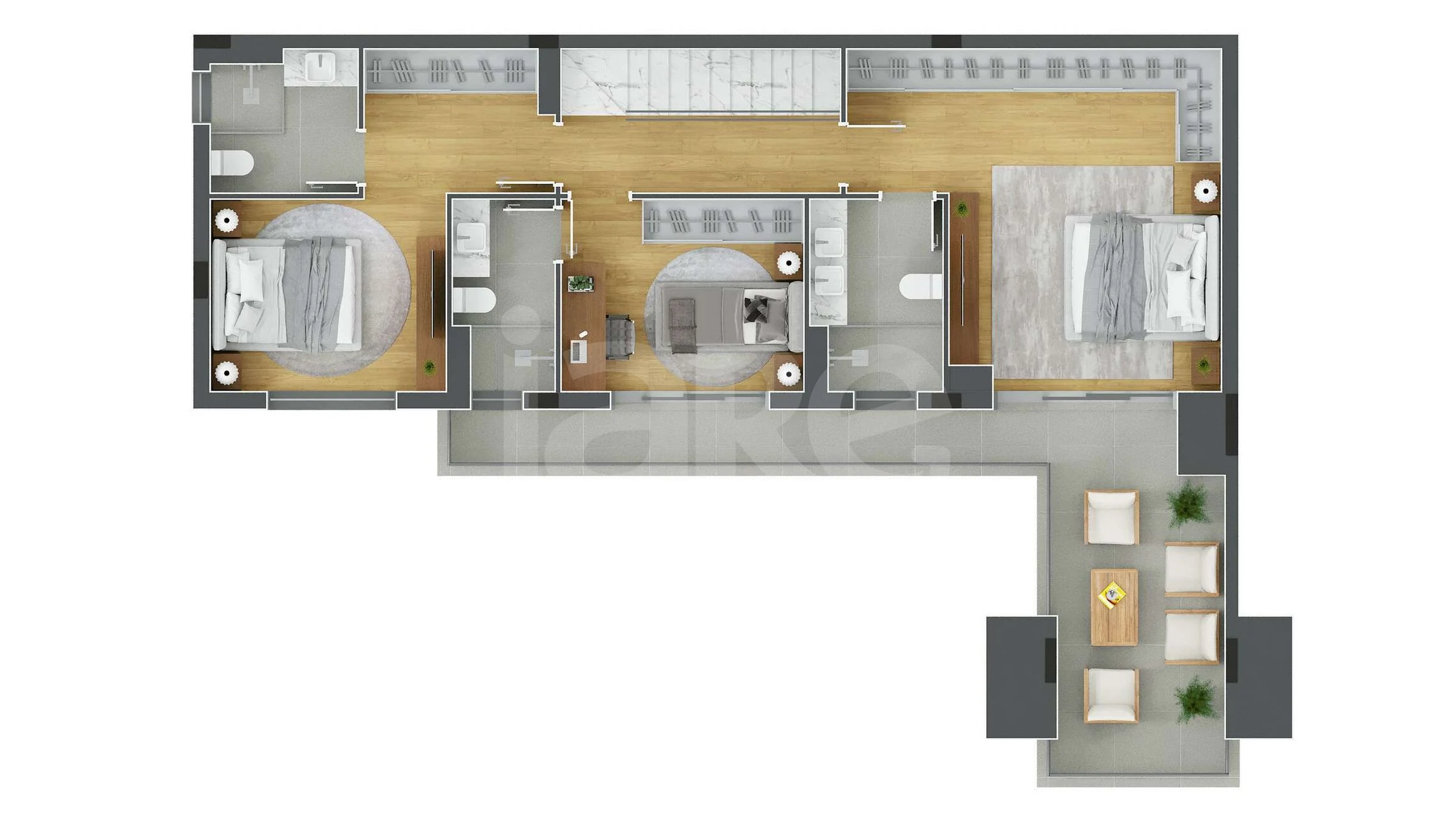 Planta — Cobertura Duplex 220,28 m²