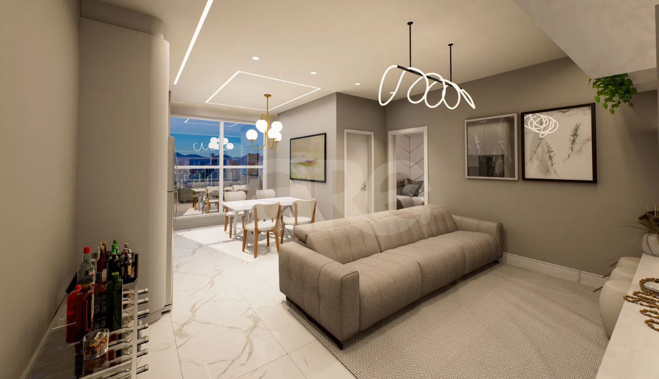 White Tower - Apartamento com 46,26 m², em Perequê — foto 5
