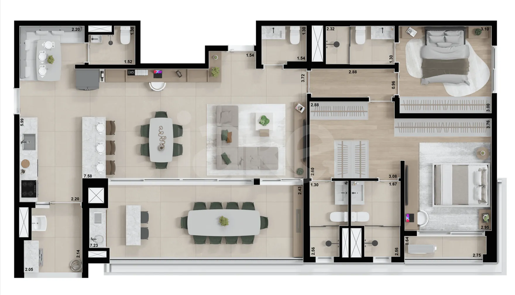 Planta — Garden 170 m²