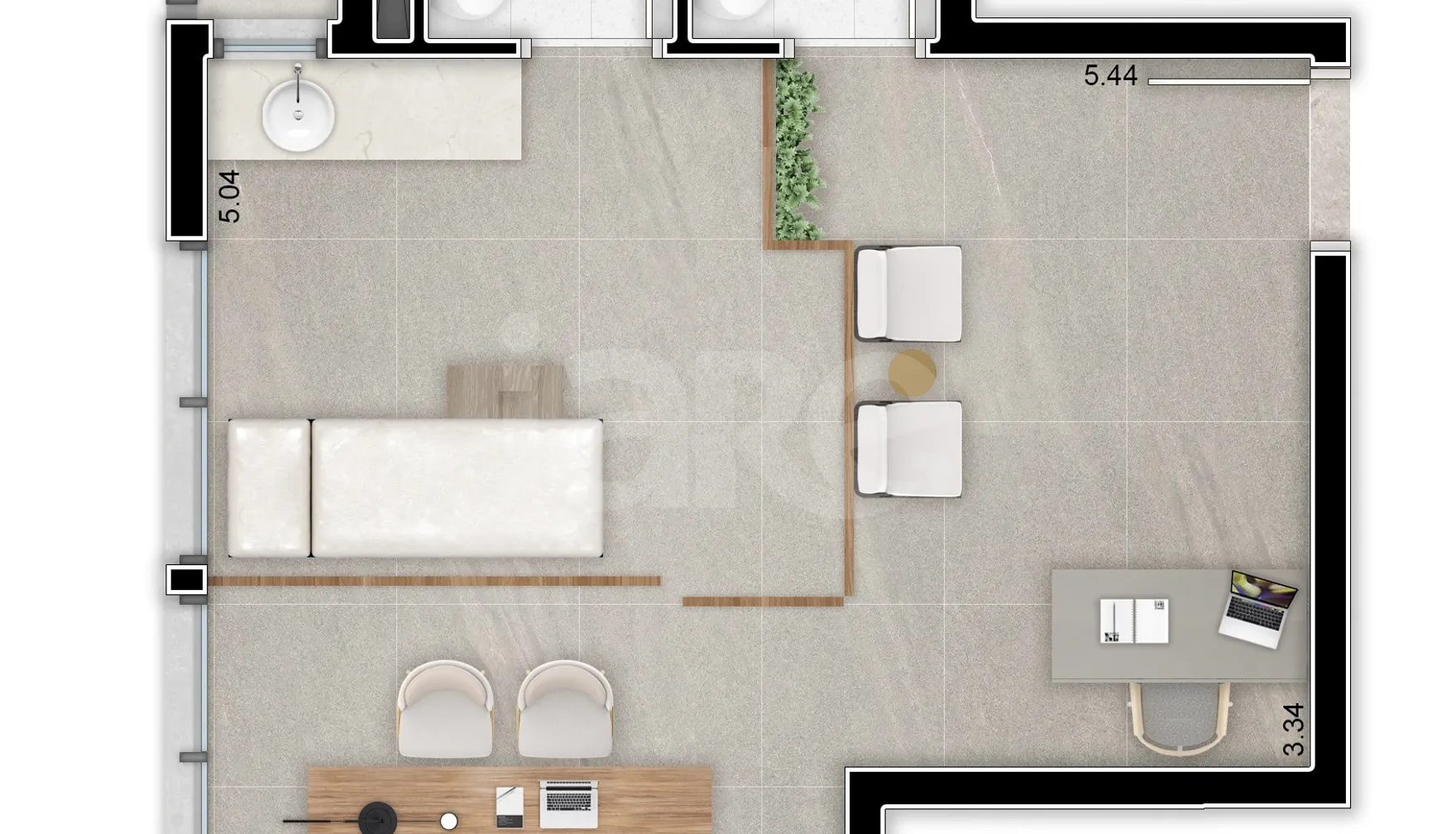 Planta — Sala 32,22 m²