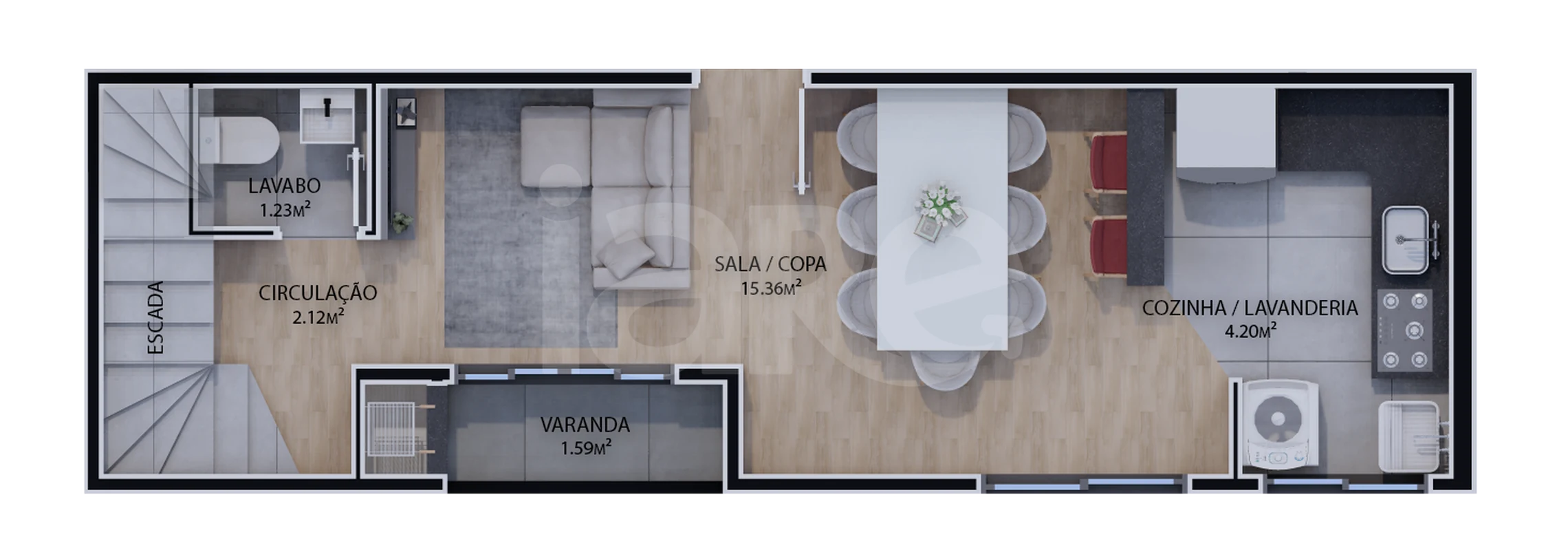 Planta — Ap 104 - Terreo