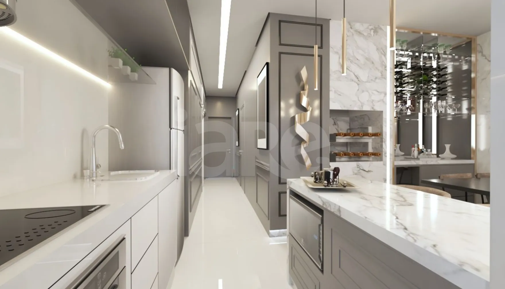 Abraham Lincoln - Apartamento com 61,8 m², em Zona Nova — foto 4