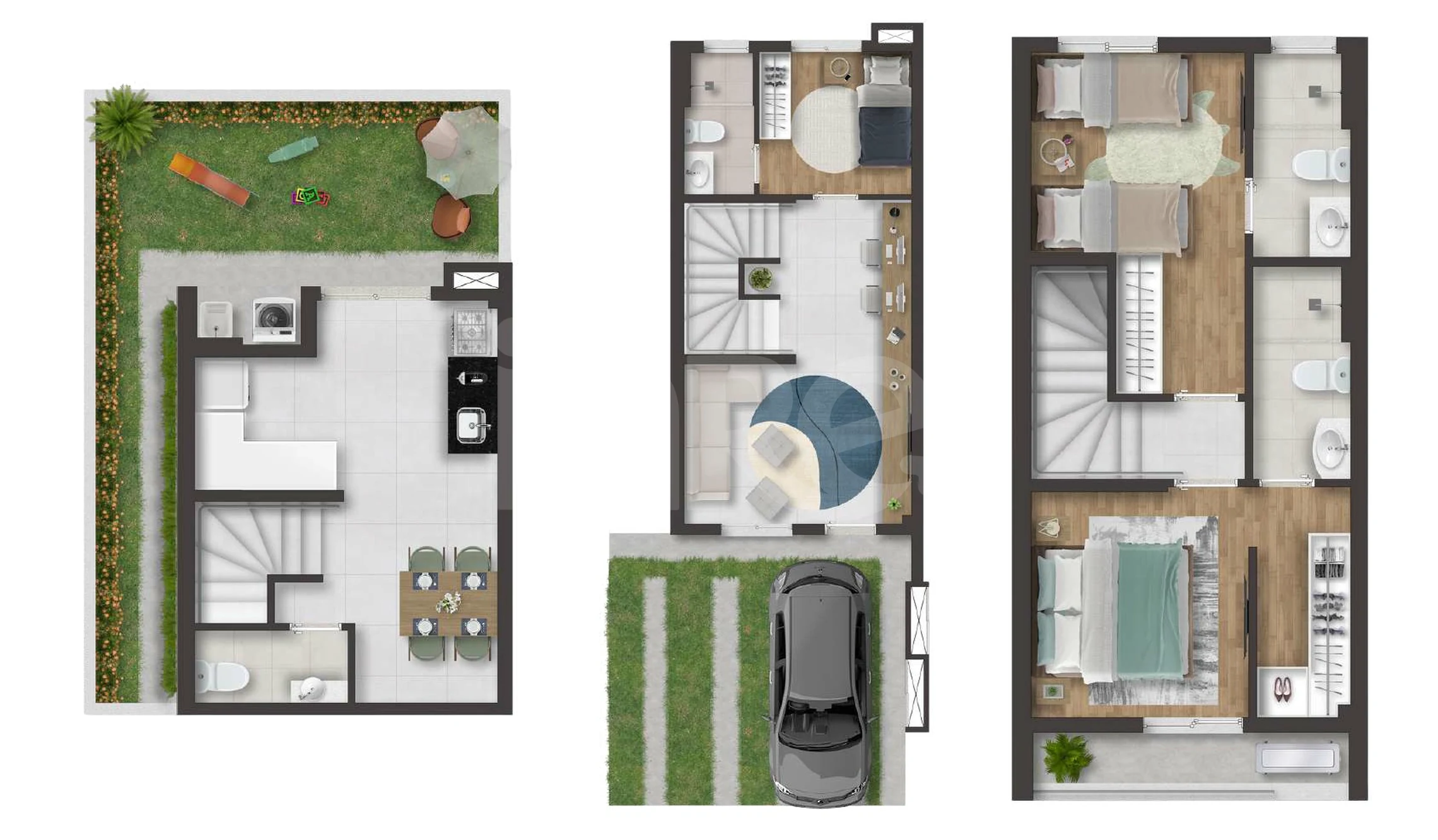 Planta — Casa em Condomínio 82,3 m²