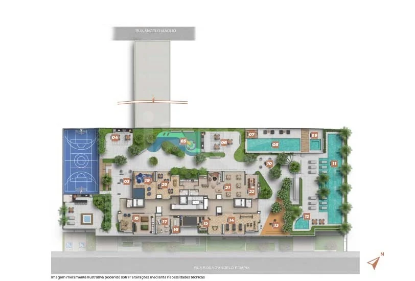 Planta — Pavimento lazer