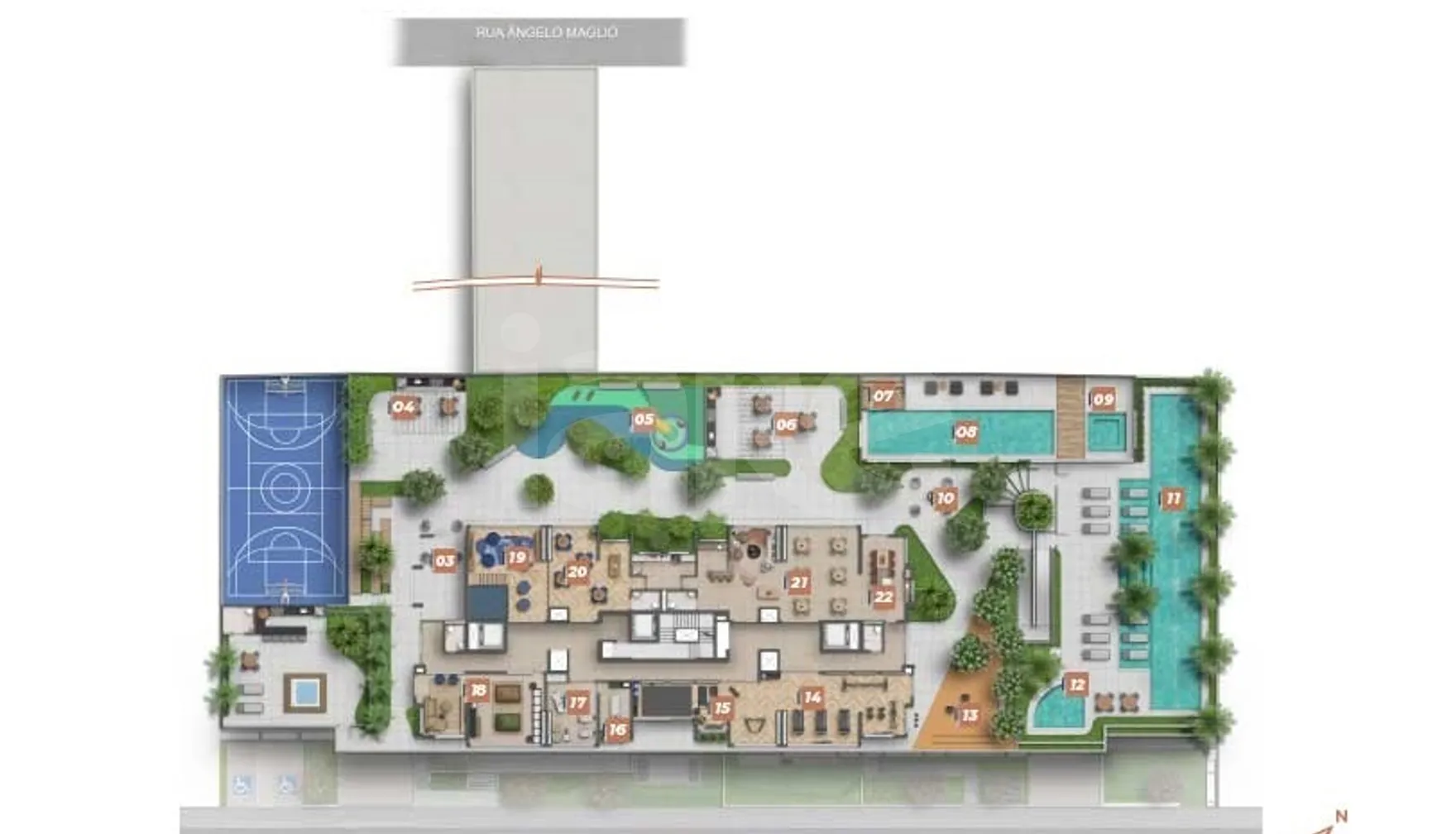 Planta — Pavimento lazer