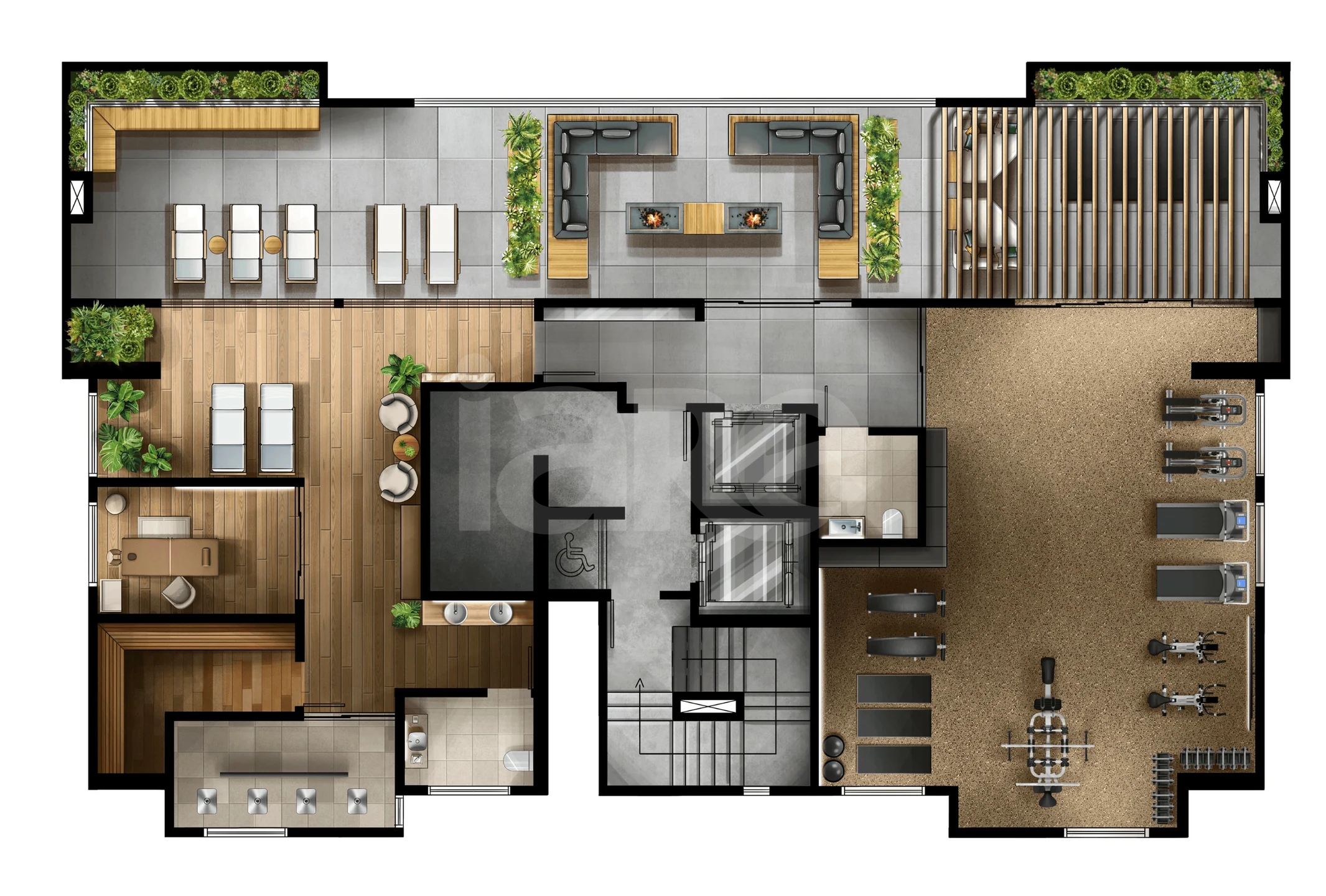 Planta — Pavimento rooftop