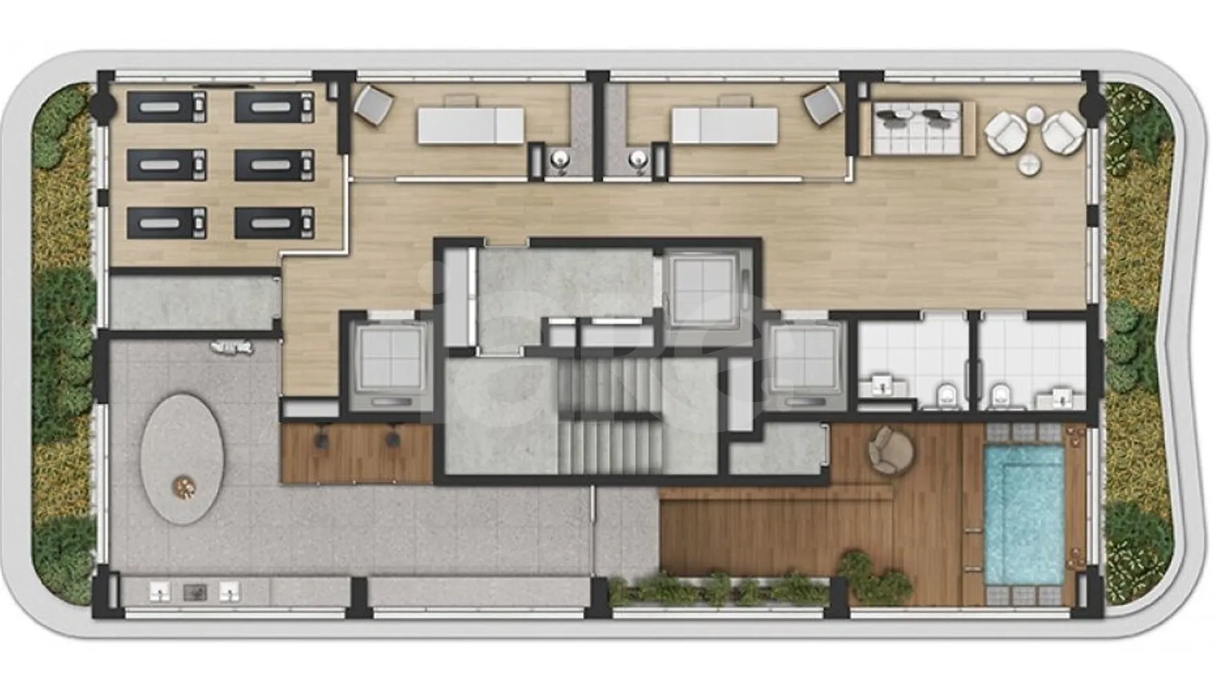 Planta — Pavimento lazer