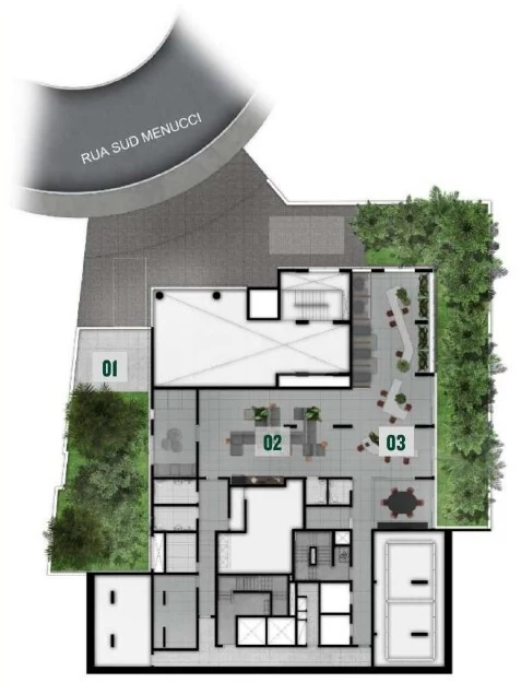 Planta — Pavimento lazer