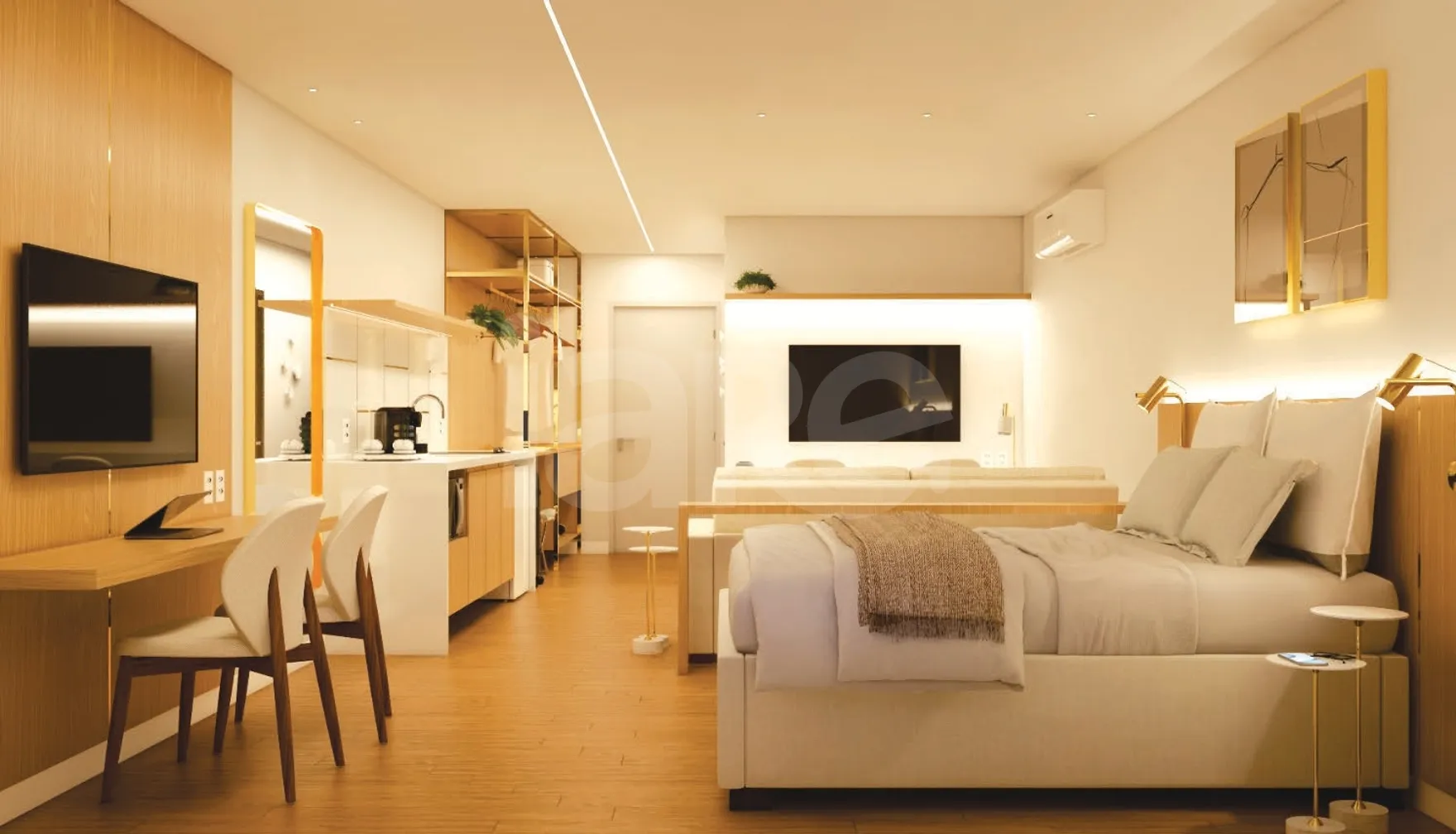 Holanda Gold Hotel Tambaú - Studio com 22,05 m², em Tambaú — foto 3
