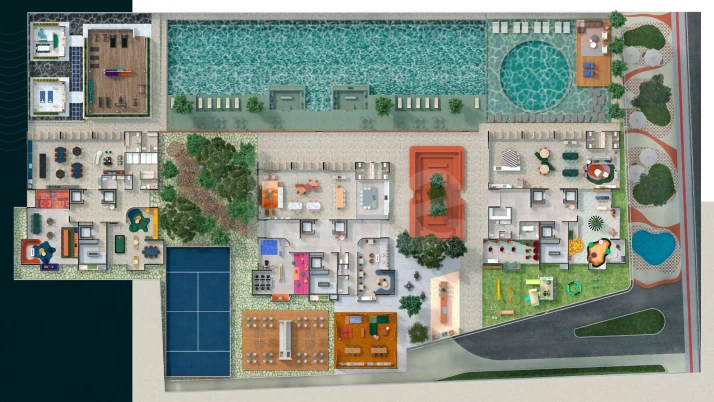 Planta — Pavimento lazer