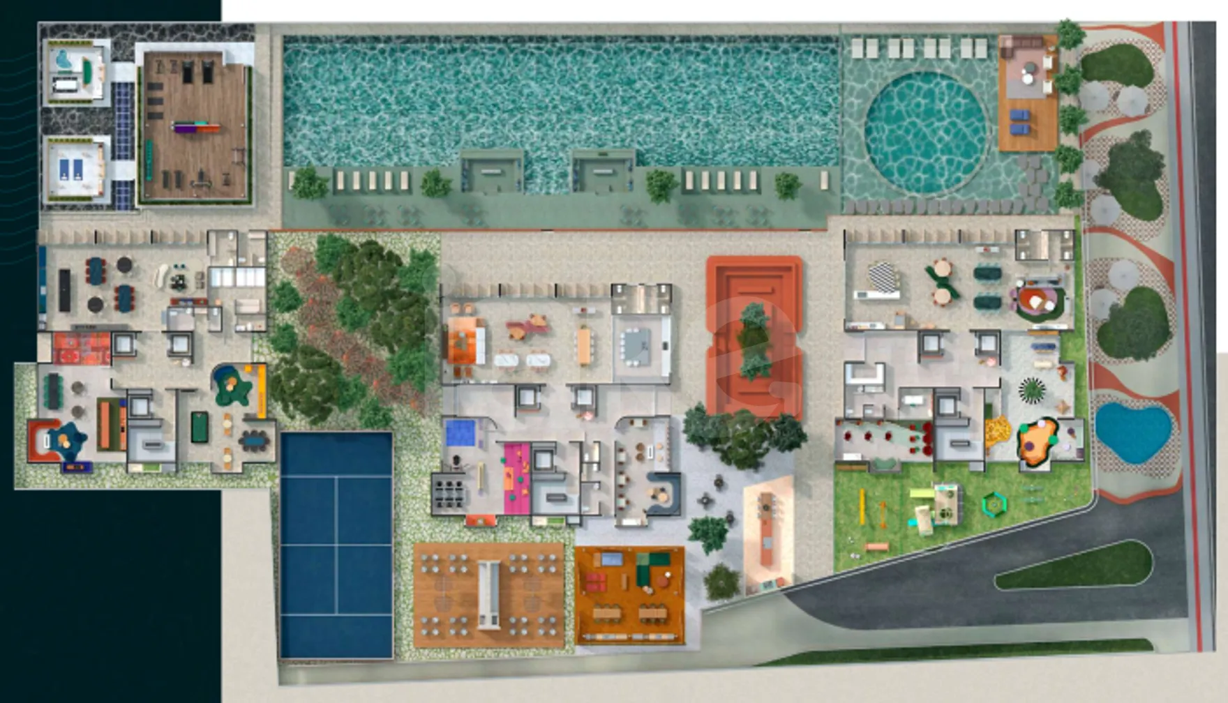 Planta — Pavimento lazer