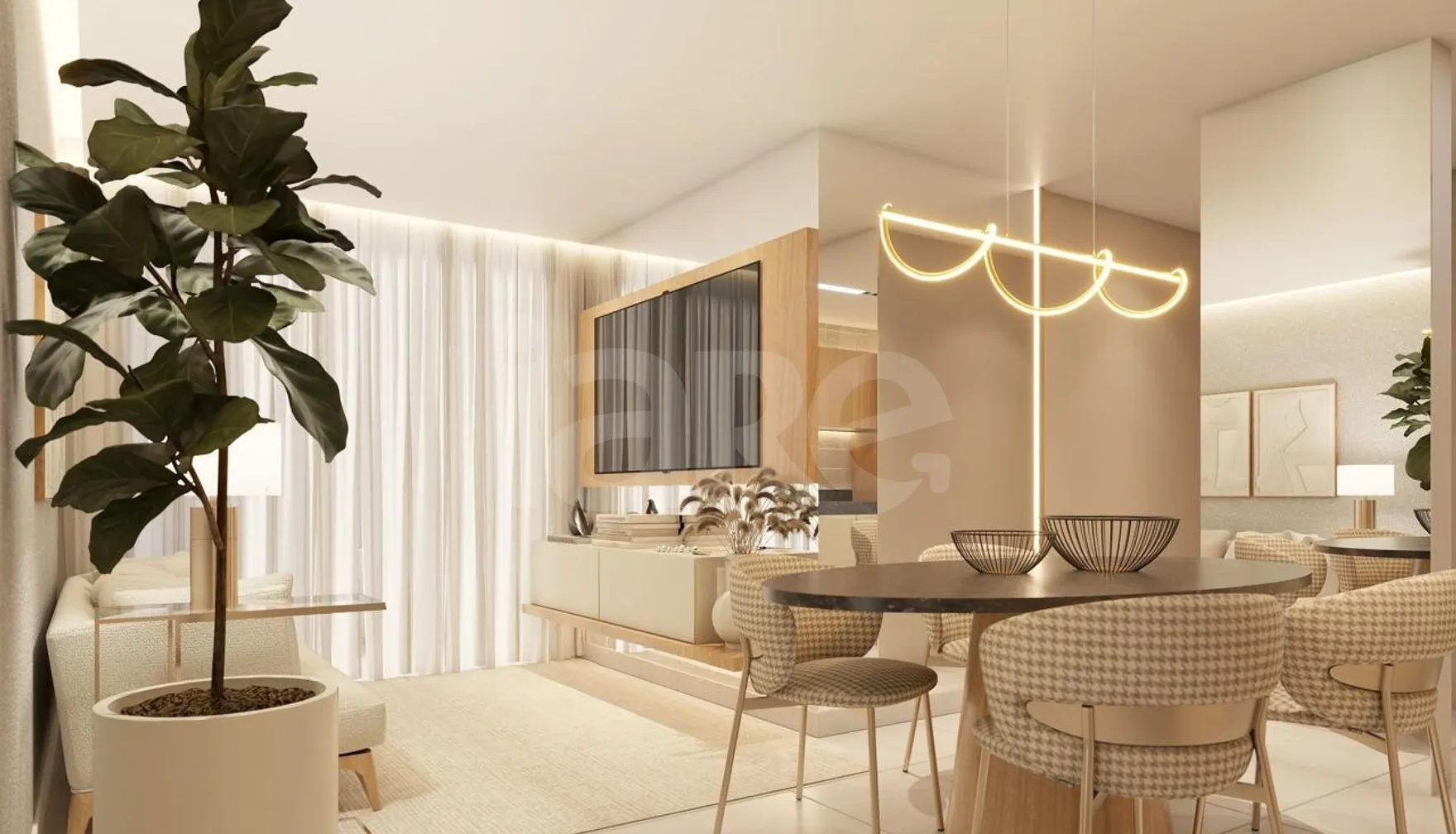 Maria Bernadete Home - Apartamento com 57,65 m², em Bancários — foto 2