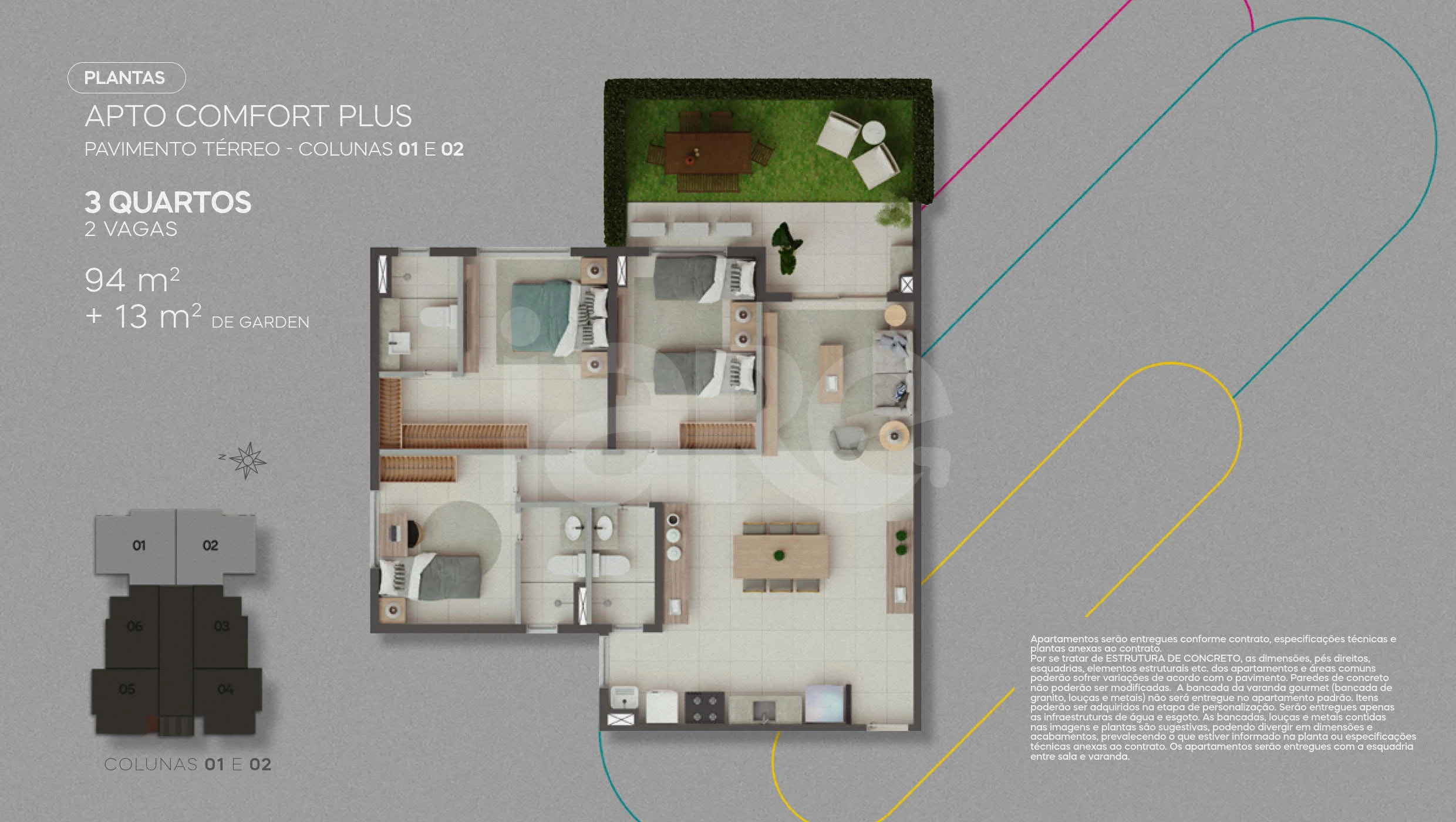 Planta — Apto Comfort Plus + Garden
