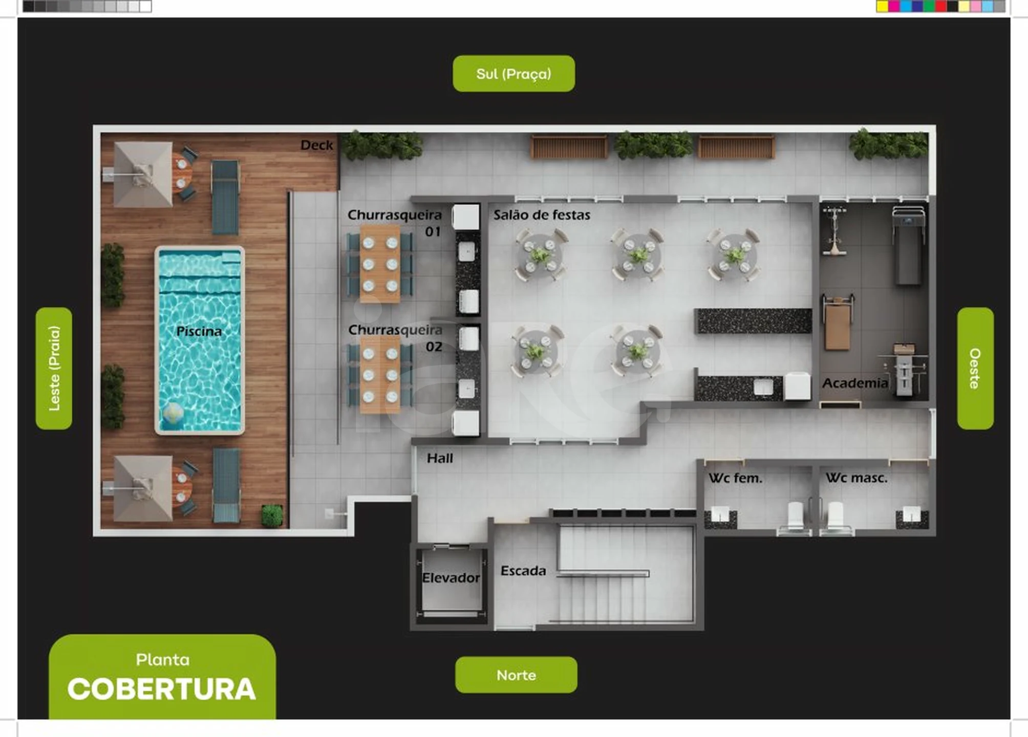 Planta — Pavimento rooftop