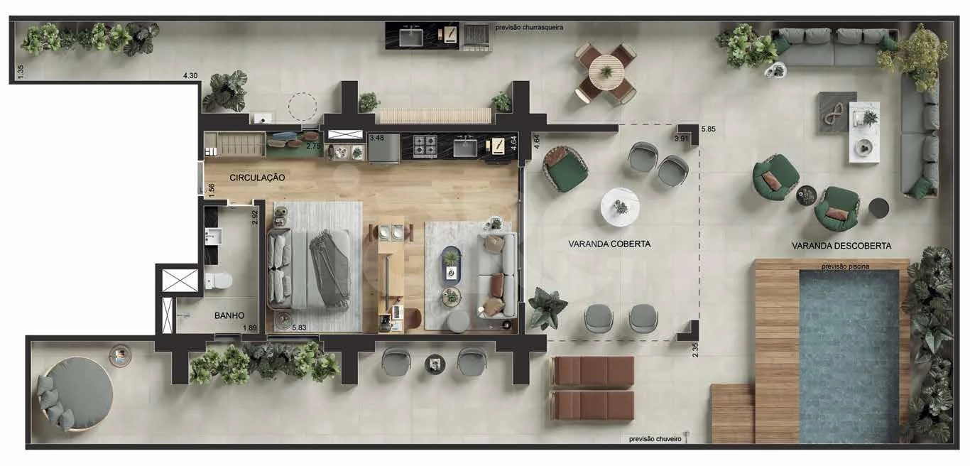 Planta — Garden 174,28 m²