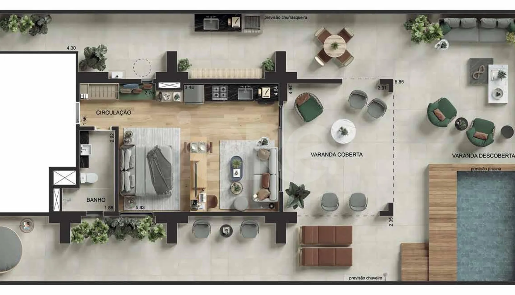 Planta — Garden 174,28 m²