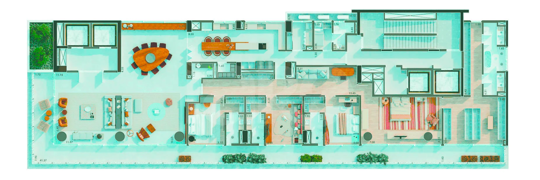 Planta — Apartamento 479,44 m²