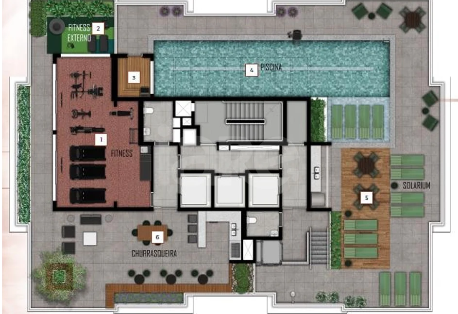 Planta — Pavimento rooftop