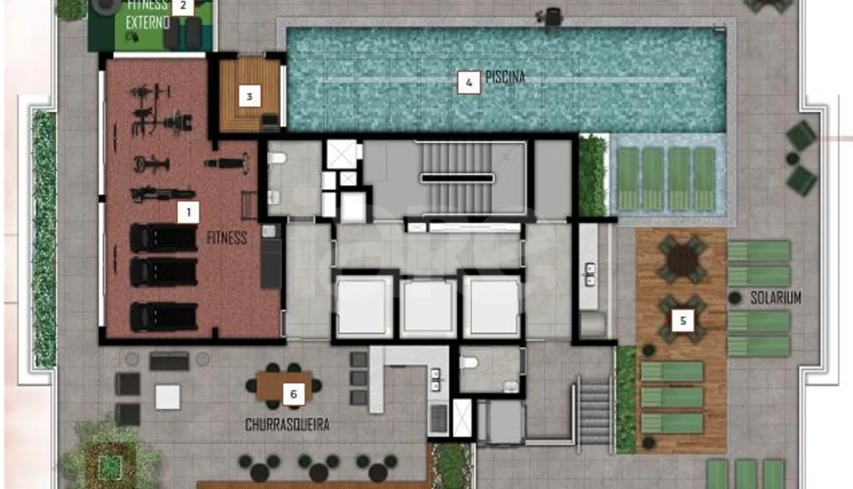 Planta — Pavimento rooftop