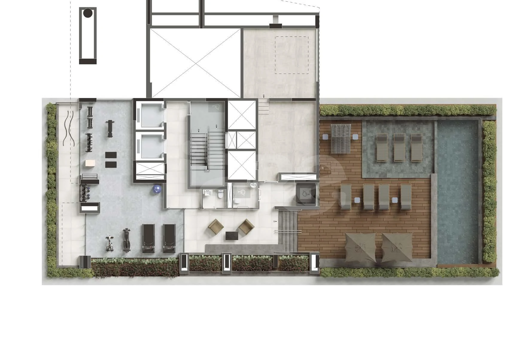 Planta — Pavimento lazer