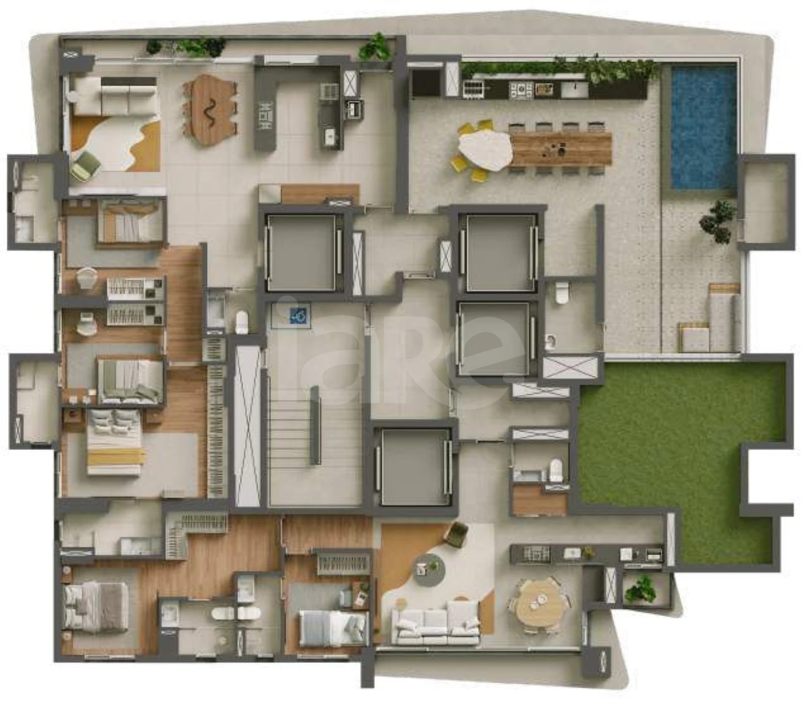 Planta — Pavimento rooftop