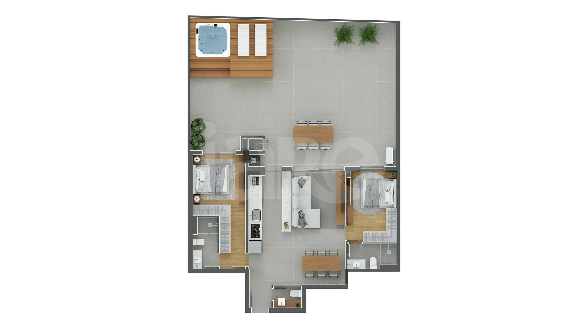 Planta — Garden 173,04 m²