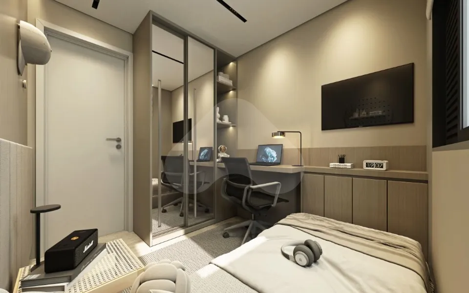 Vista Parque Chácara Joquey - Apartamento com 24,04 m², em Jardim Monte Kemel — foto 5