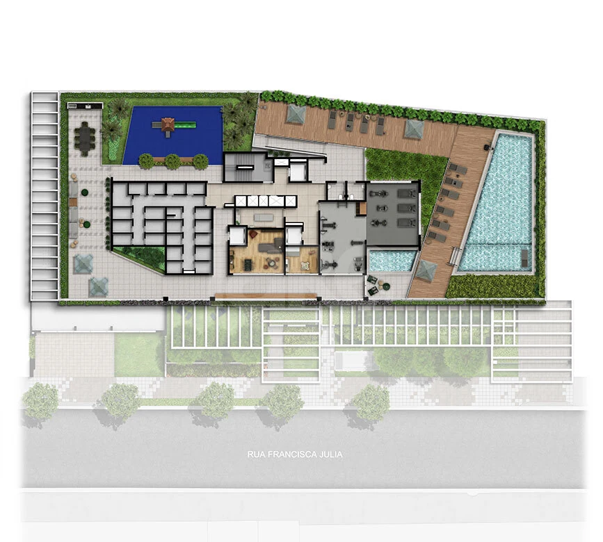 Planta — Pavimento lazer