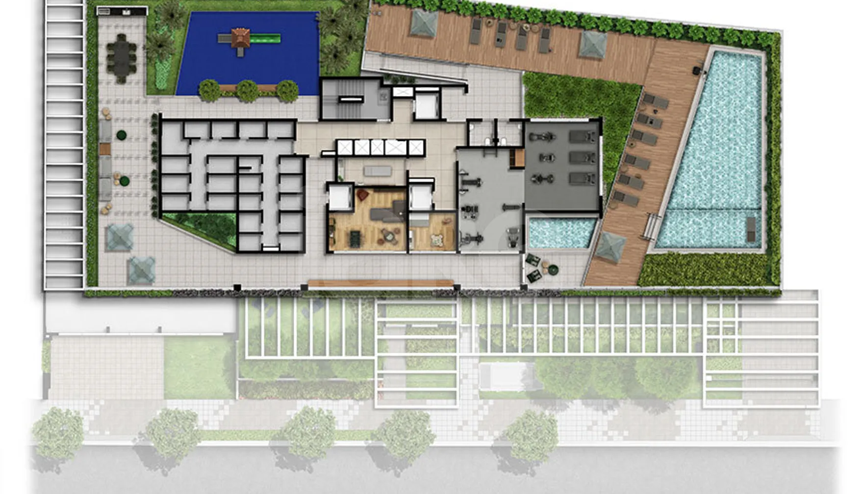Planta — Pavimento lazer
