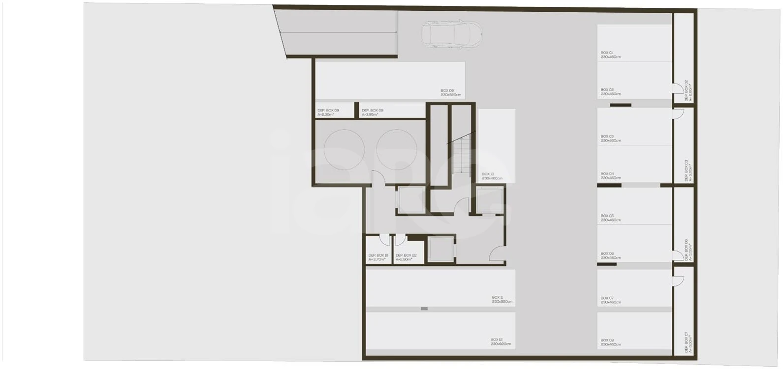 Planta — Pavimento subsolo