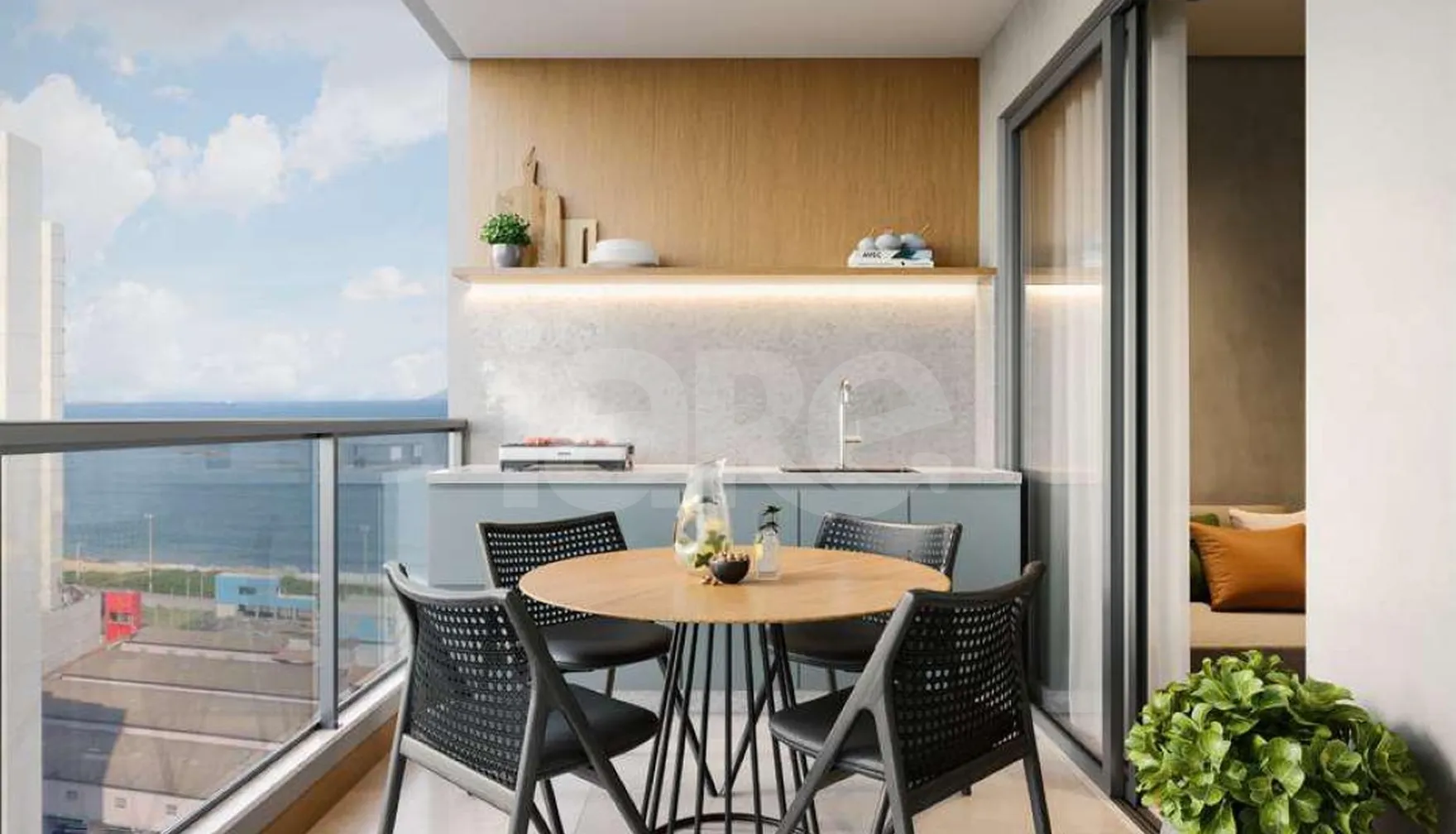 Mar de Itaparica - Apartamento com 66,82 m², em Praia de Itaparica — foto 6