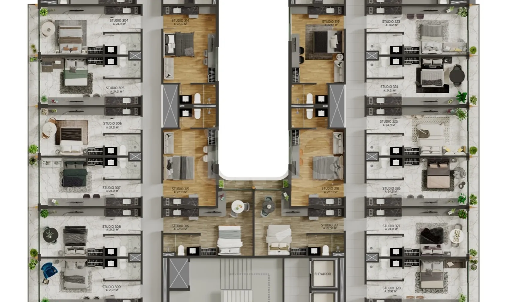 Planta — Pavimento 3