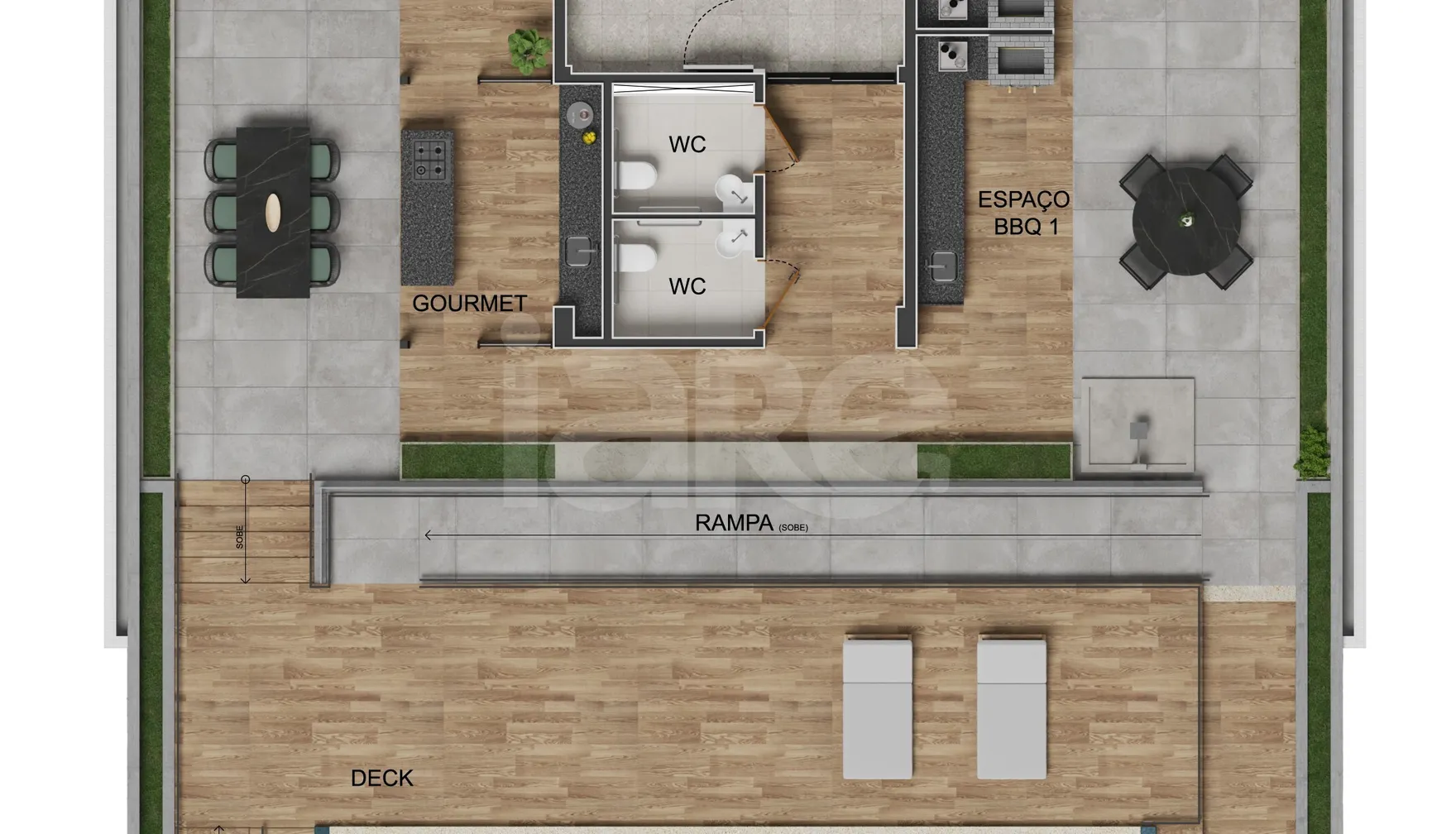 Planta — Pavimento cobertura