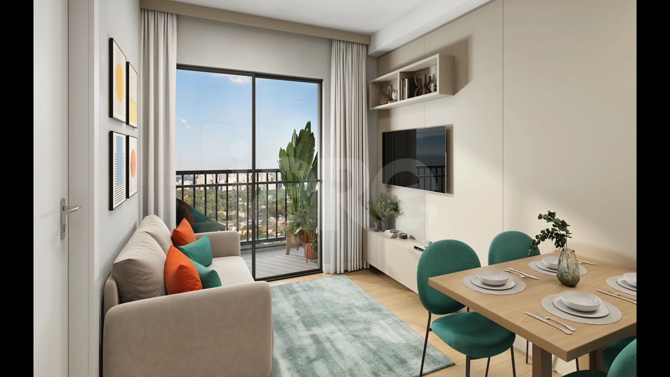 Planta — 33,63M² A 33,83M² - 03, 04, 05, 06, 07 E 08