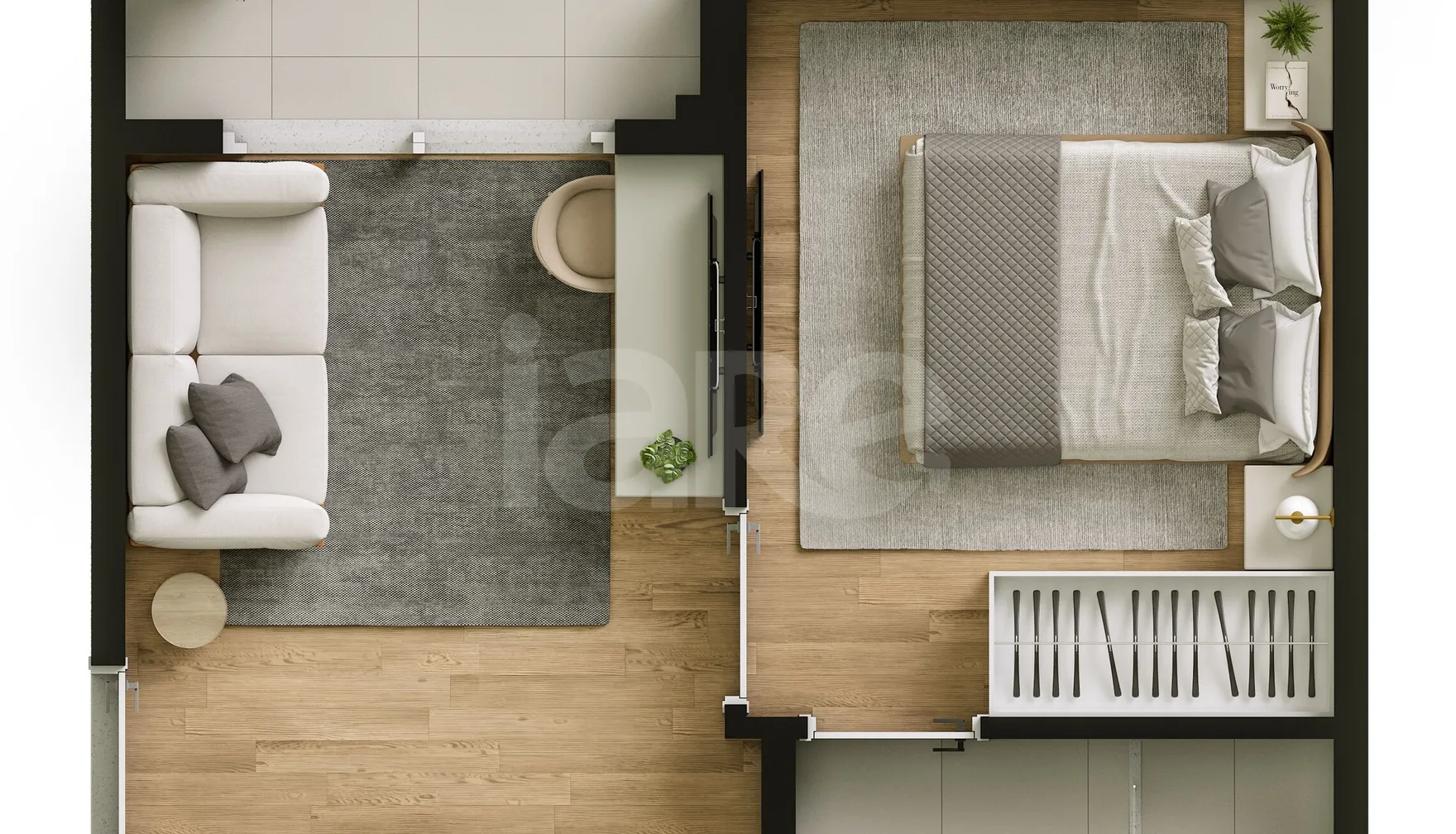Planta — Apartamento 26,81 m²