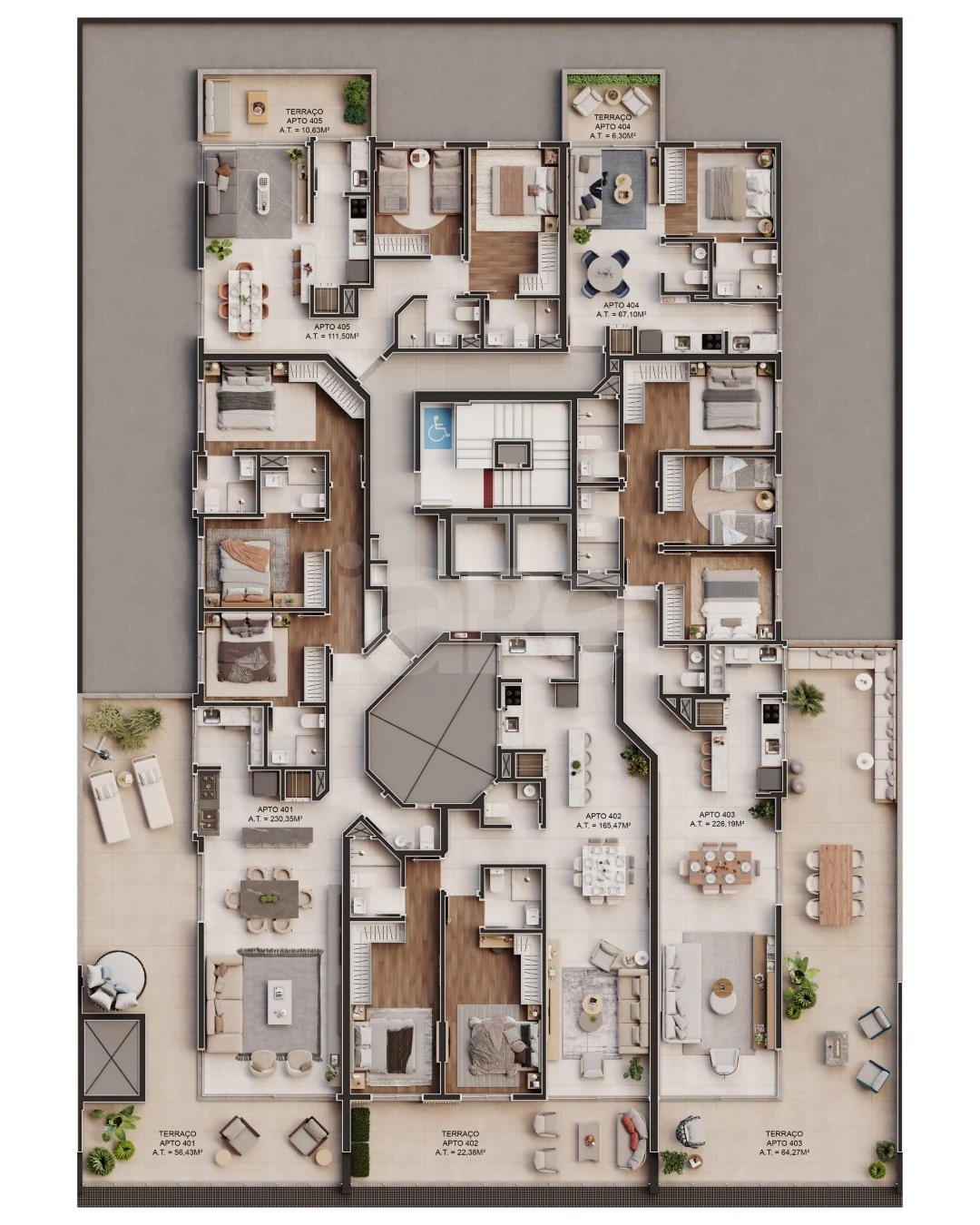 Planta — Pavimento 4
