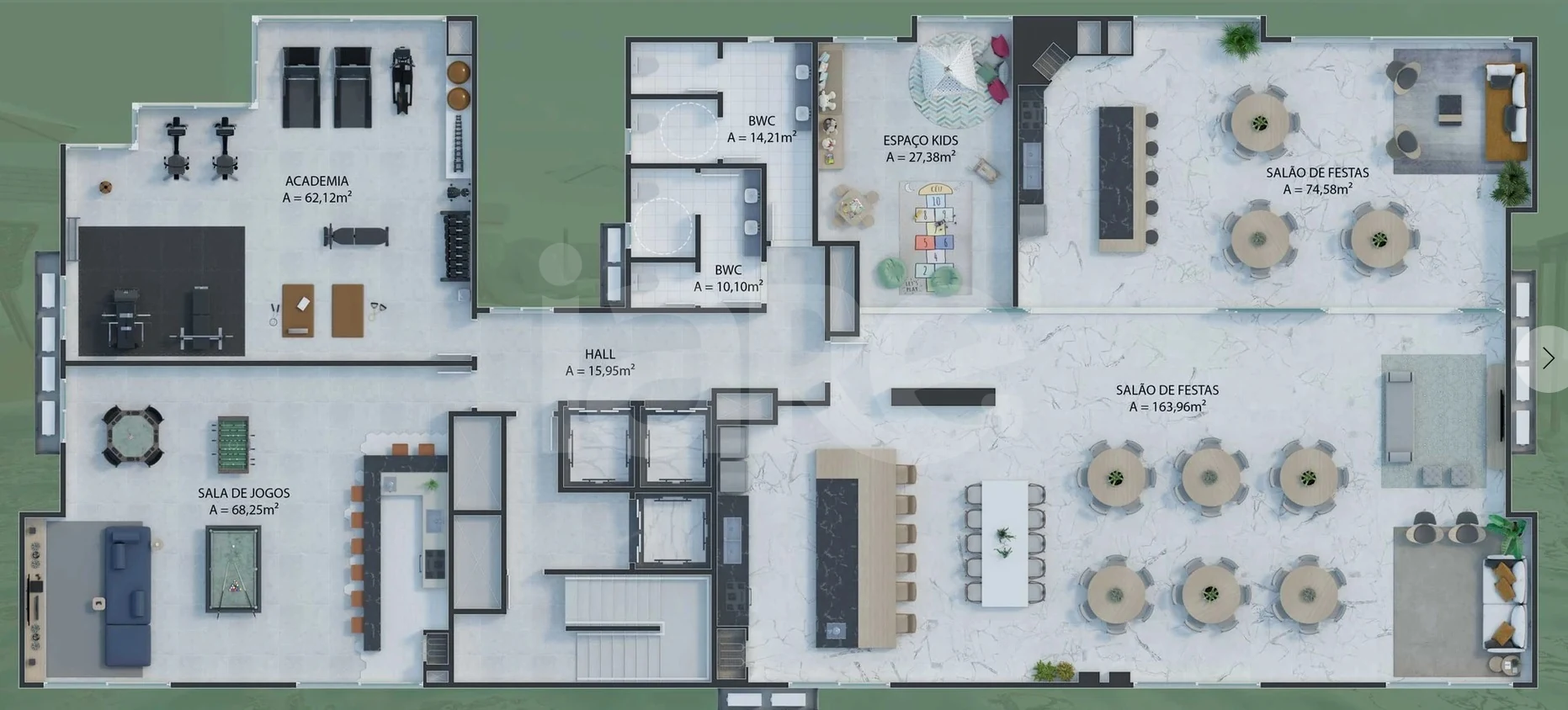 Planta — Pavimento lazer
