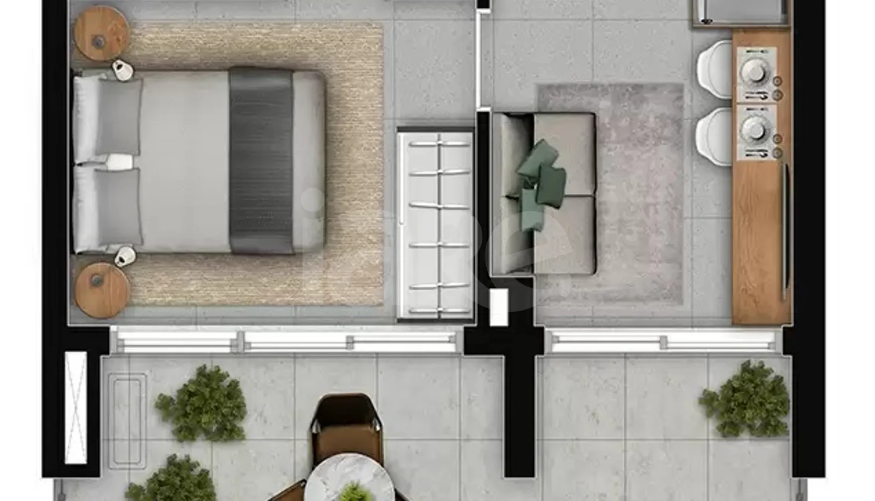 Planta — Apartamento 30,93 m²
