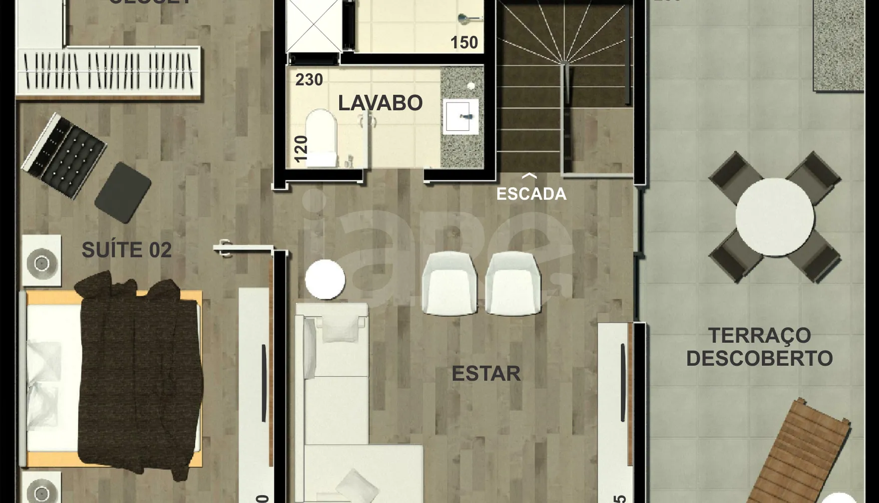 Planta — Piso Superior Cobertura