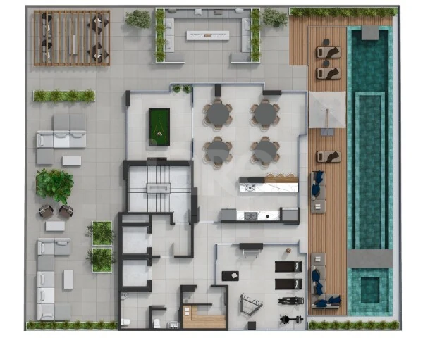 Planta — Pavimento lazer 02