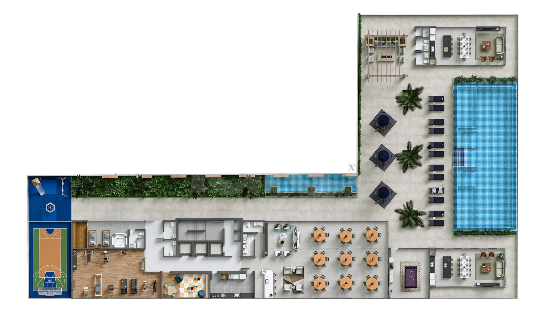 Planta — Pavimento lazer