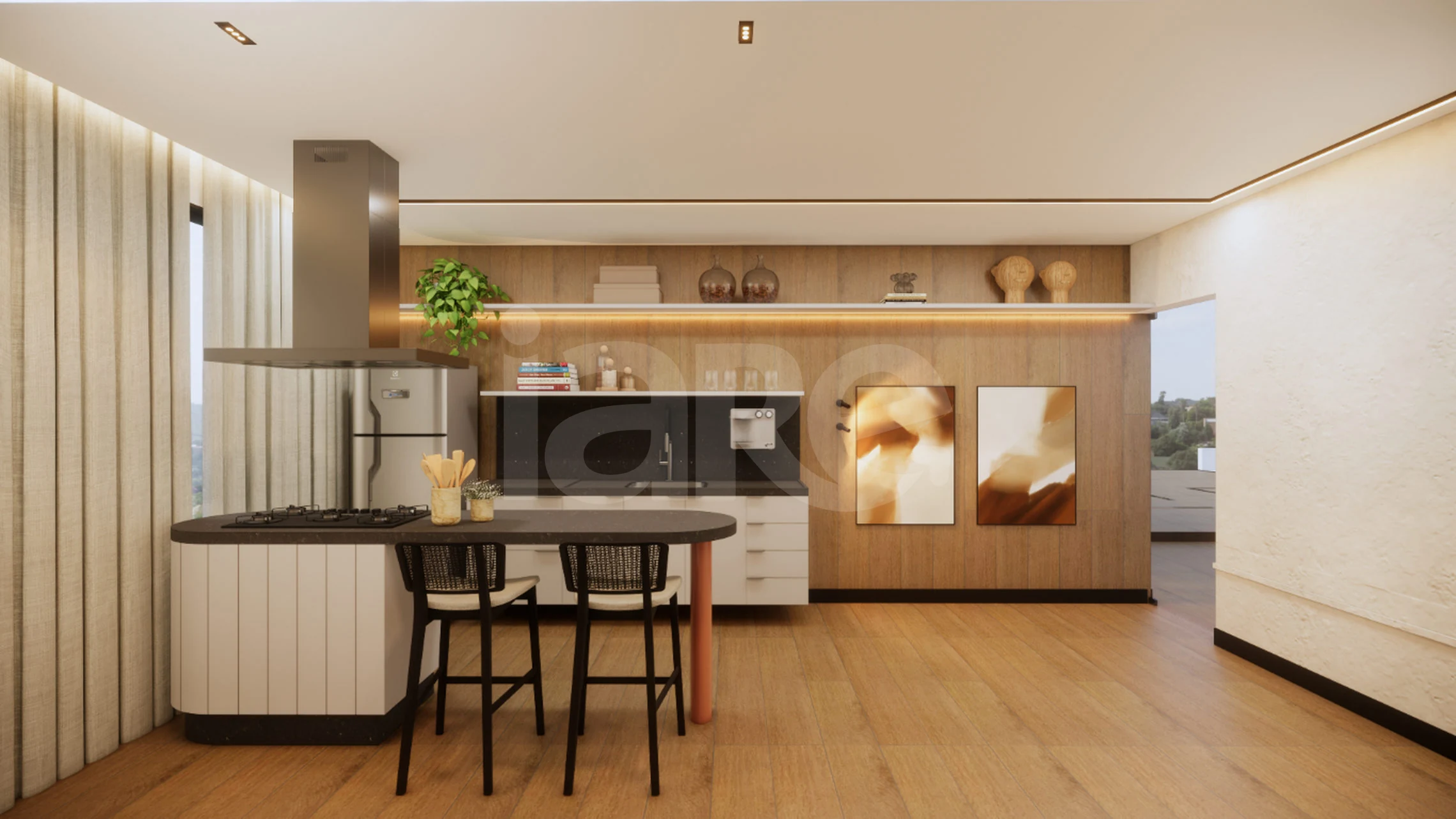 Life One Home & Flat - Studio com 29,9 m², em Manaíra — foto 2