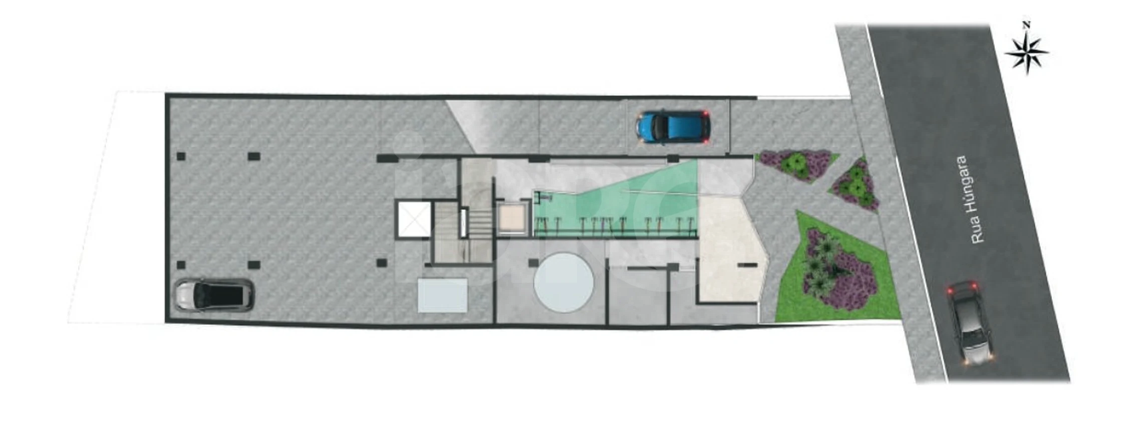 Planta — Pavimento garagem