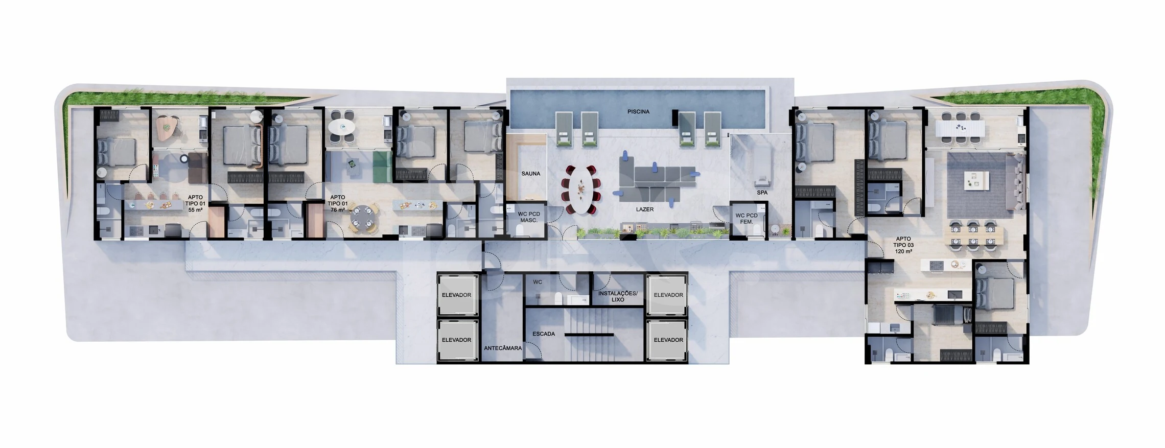 Planta — Pavimento 25