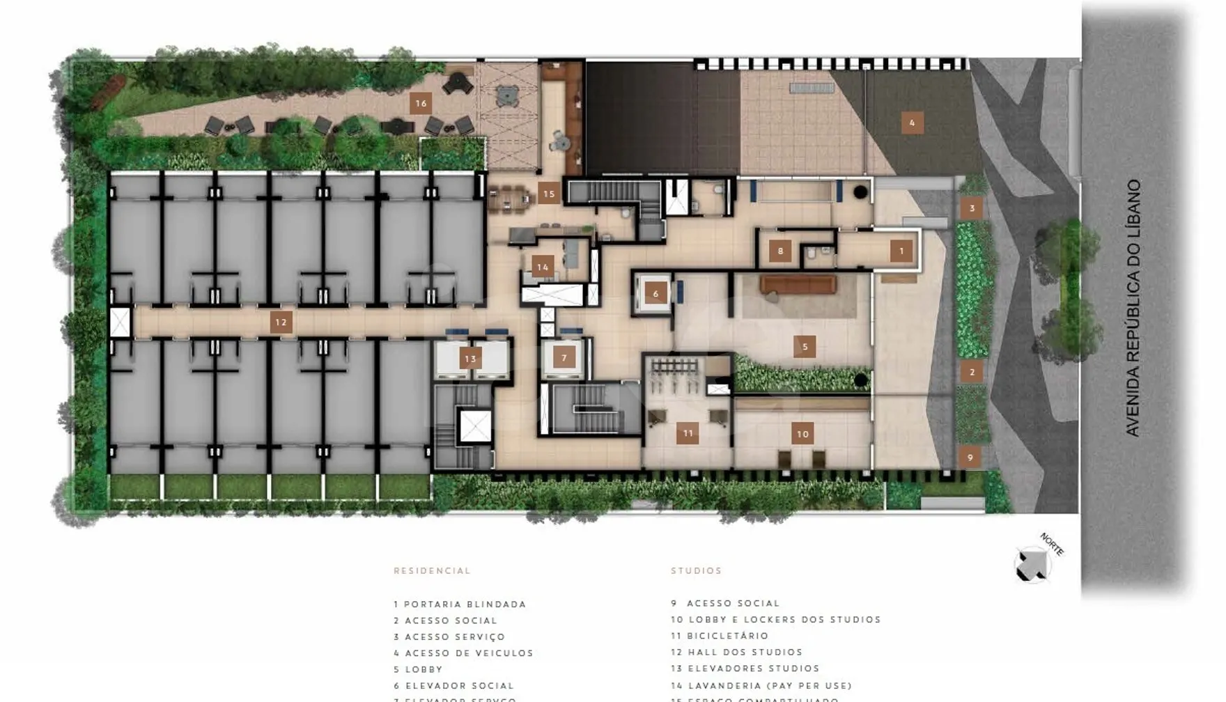 Planta — Pavimento térreo