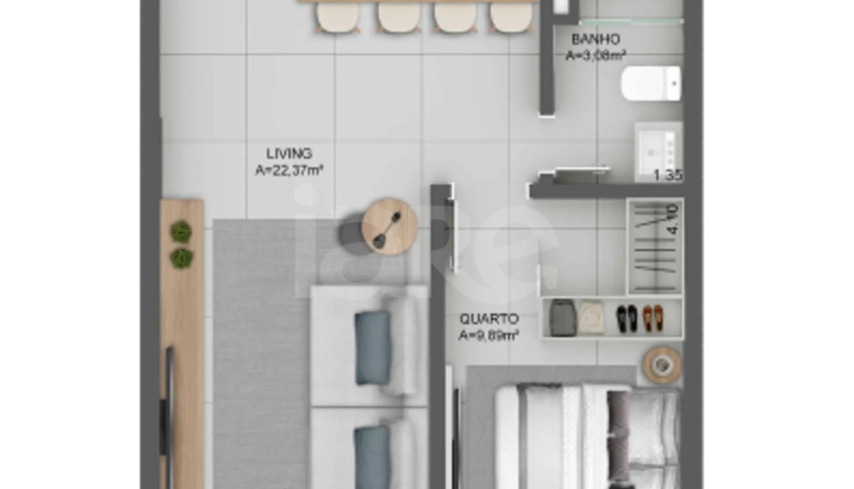 Planta — Garden 69,77 m²