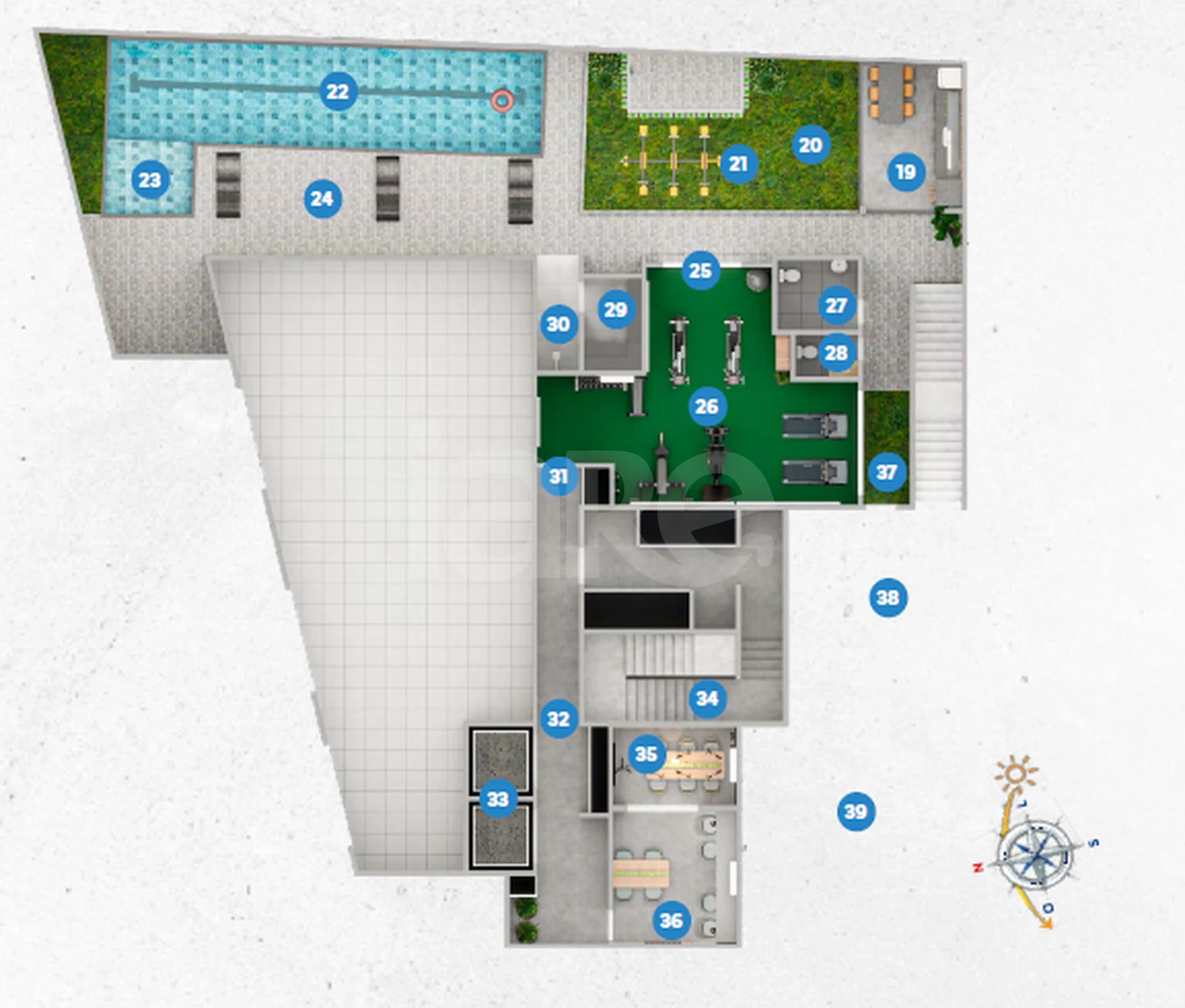 Planta — Pavimento subsolo
