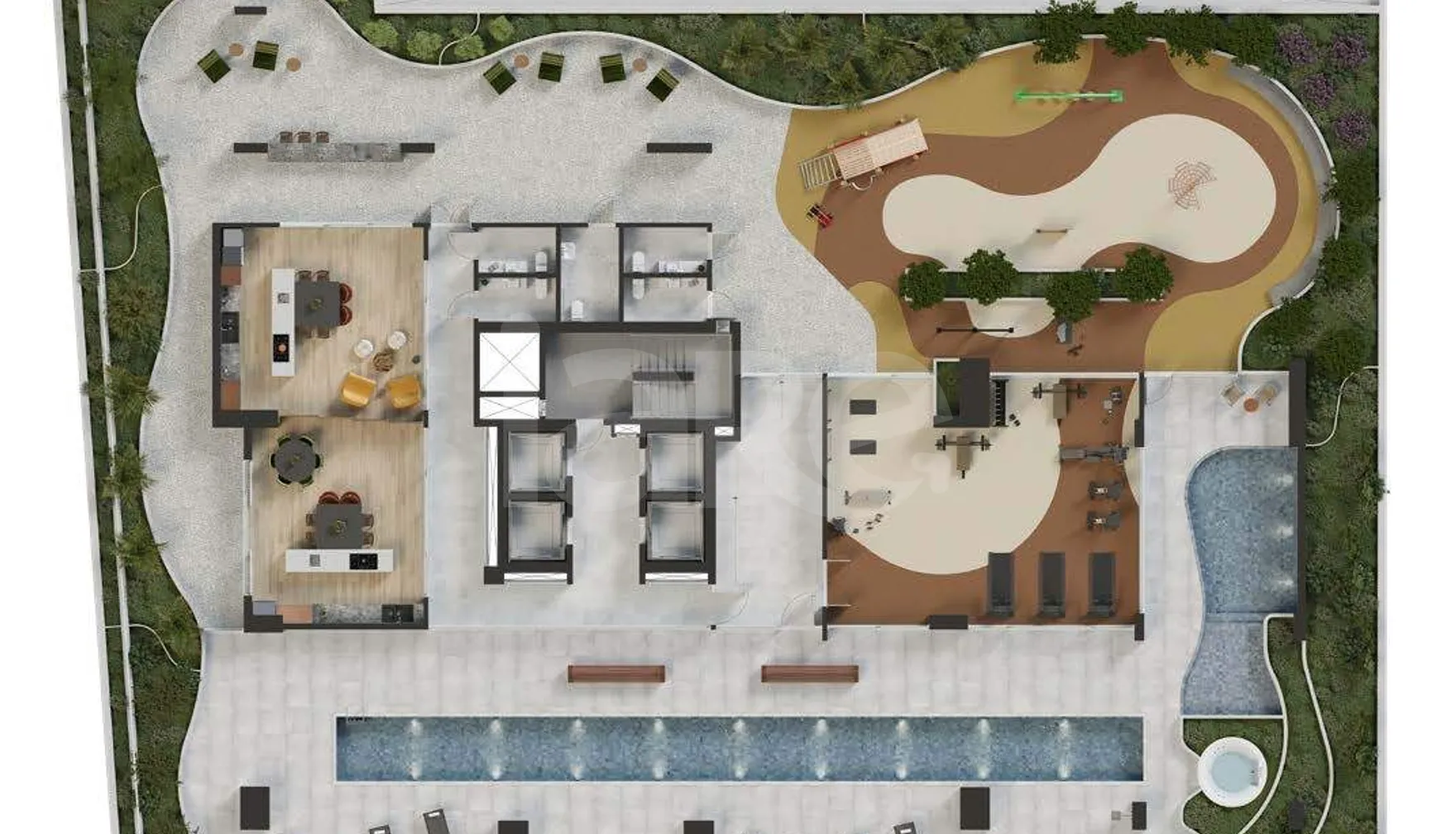 Planta — Pavimento lazer